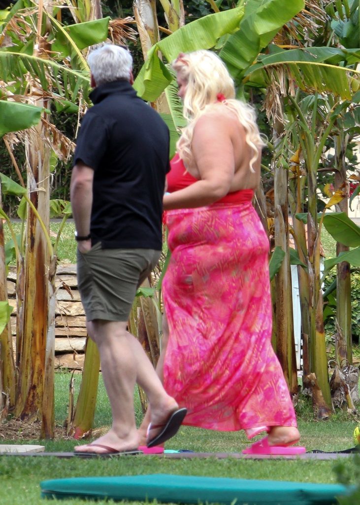 BBW blonde Gemma Collins baring her big fat knockers in Spain gallery, pic 126