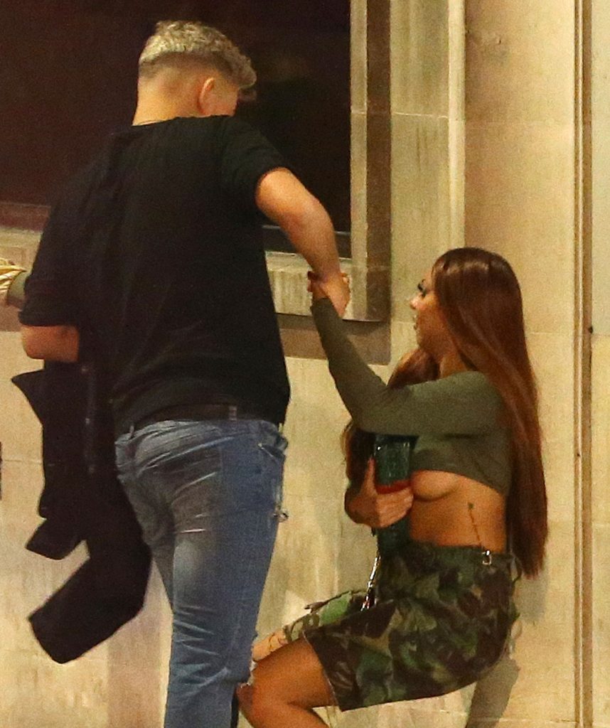 Jesy Nelson's big tits fall out as she's leaving Tape Nightclub gallery, pic 28