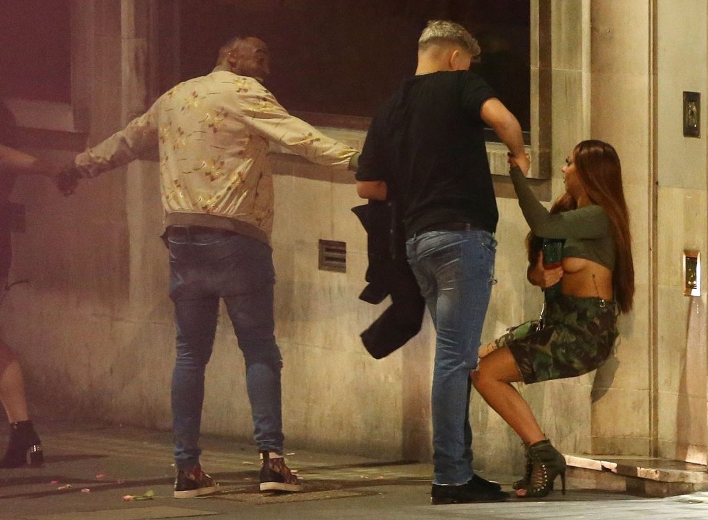 Jesy Nelson's big tits fall out as she's leaving Tape Nightclub gallery, pic 38