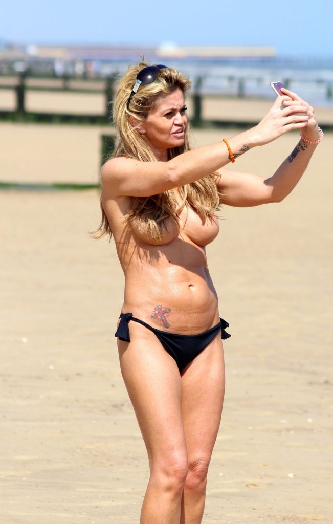 Topless Danniella Westbrook pictures from the beach in Clacton on Sea gallery, pic 34