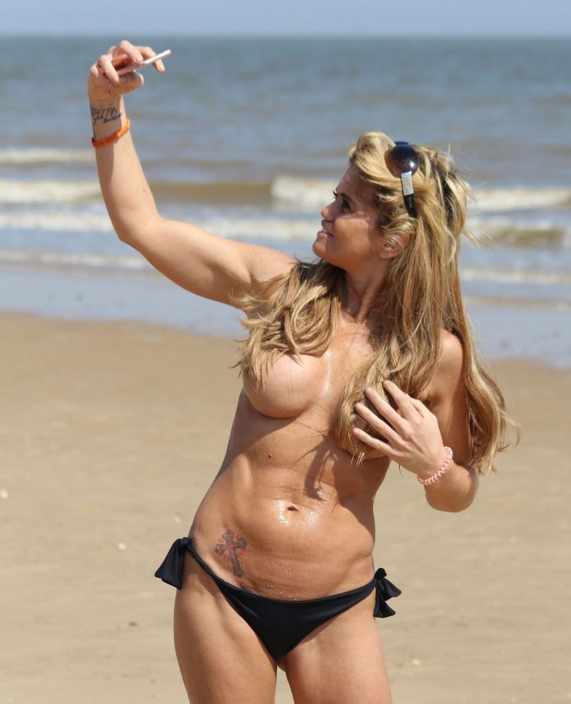 Topless Danniella Westbrook pictures from the beach in Clacton on Sea gallery, pic 42