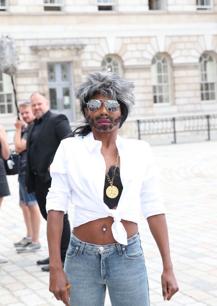 Sinitta dresses up as a marginally sexier version of Simon Cowell from X-Factor (nip slip) gallery, pic 8