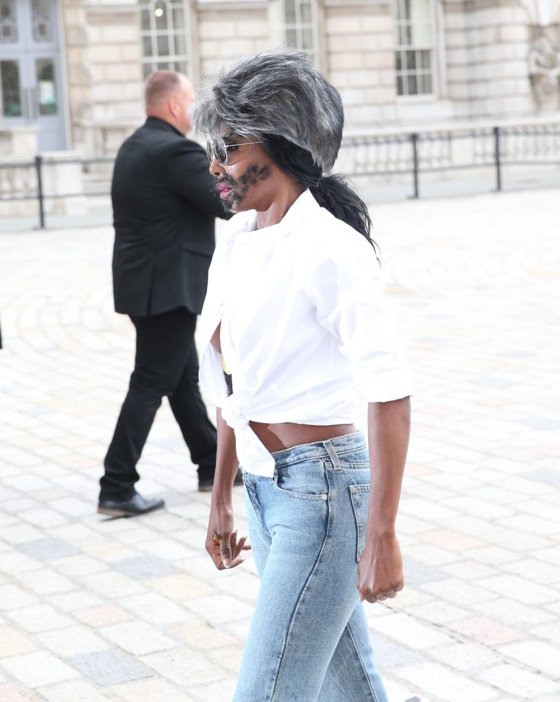 Sinitta dresses up as a marginally sexier version of Simon Cowell from X-Factor (nip slip) gallery, pic 10