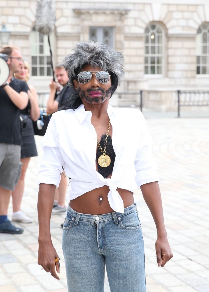 Sinitta dresses up as a marginally sexier version of Simon Cowell from X-Factor (nip slip) gallery, pic 16