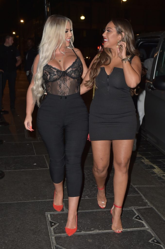 Horny blond-haired hottie Holly Hagan stuns in a see-through black top gallery, pic 26