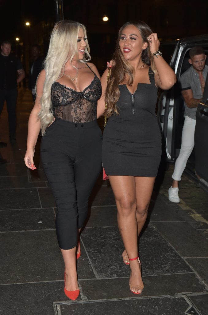 Horny blond-haired hottie Holly Hagan stuns in a see-through black top gallery, pic 28