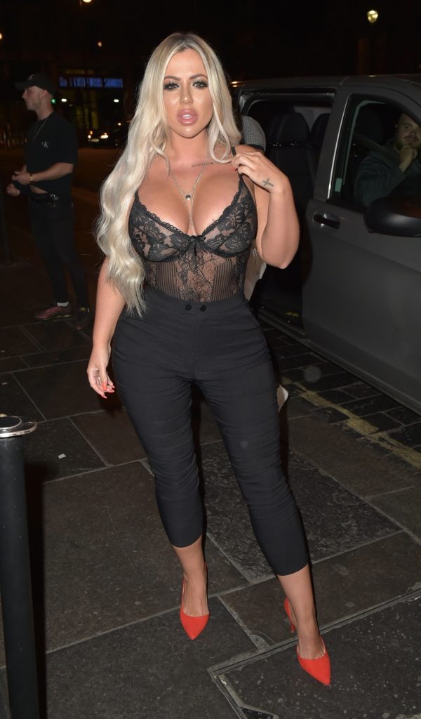 Horny blond-haired hottie Holly Hagan stuns in a see-through black top gallery, pic 60