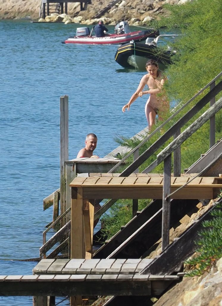 Marion Cotillard skinny dipping in the ocean - Cap-Ferret, France gallery, pic 106