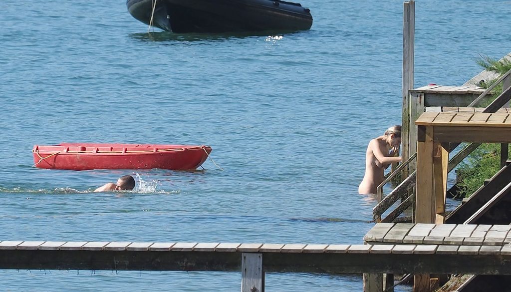 Marion Cotillard skinny dipping in the ocean - Cap-Ferret, France gallery, pic 112