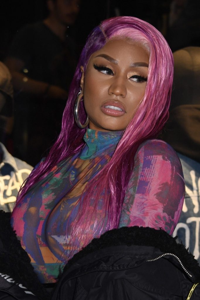Nicki Minaj flaunting her thick ass and big breasts in a see-through outfit gallery, pic 16