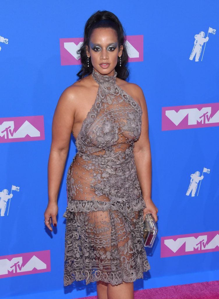 Dascha Polanco shows off her big tits in a see-through dress gallery, pic 42