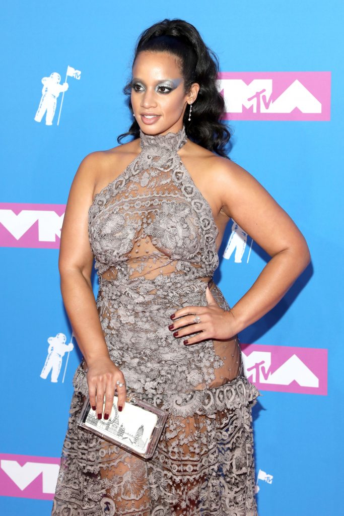 Dascha Polanco shows off her big tits in a see-through dress gallery, pic 16