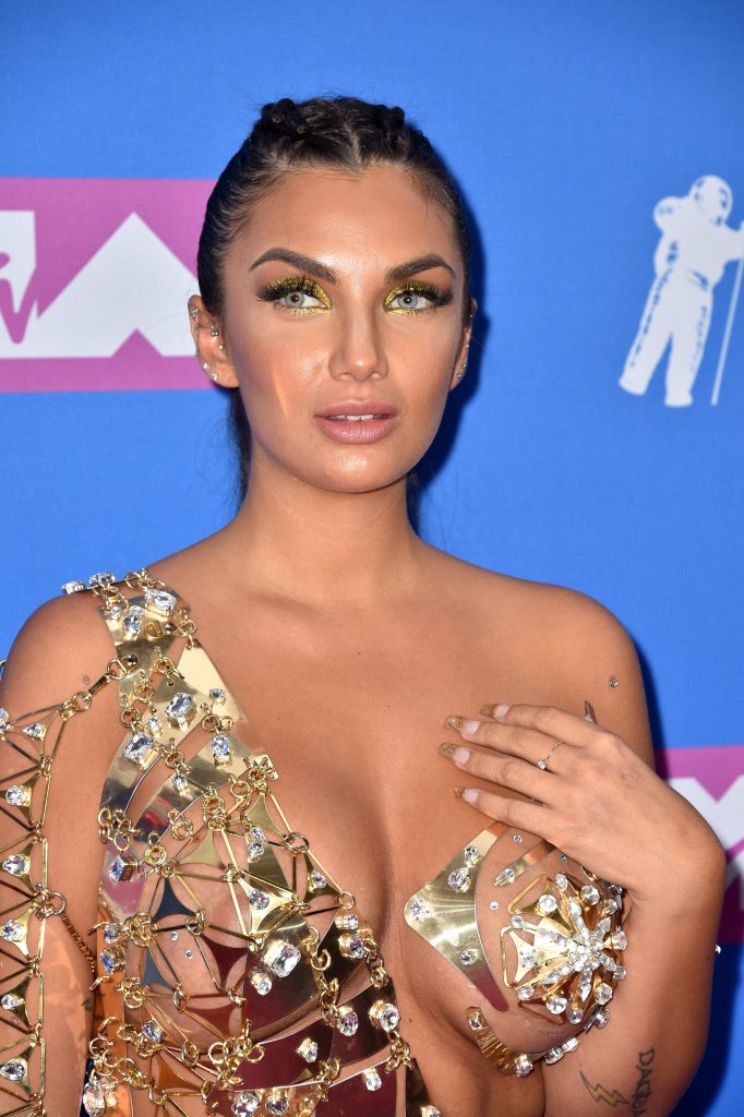 Elettra Lamborghini's see-through dress turning heads at the 2018 MTV Video Music Awards in New York gallery, pic 22