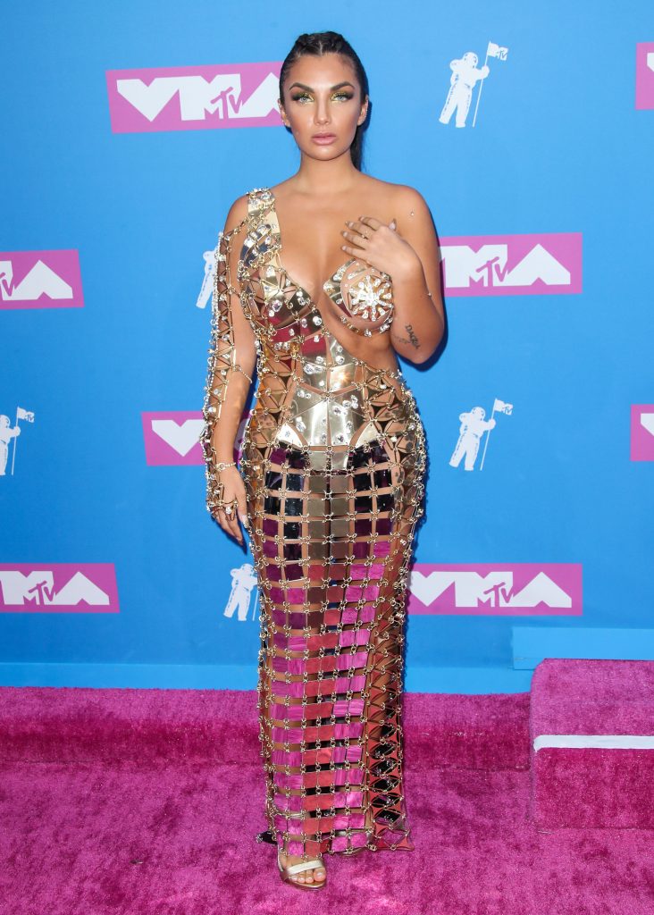 Elettra Lamborghini's see-through dress turning heads at the 2018 MTV Video Music Awards in New York gallery, pic 32