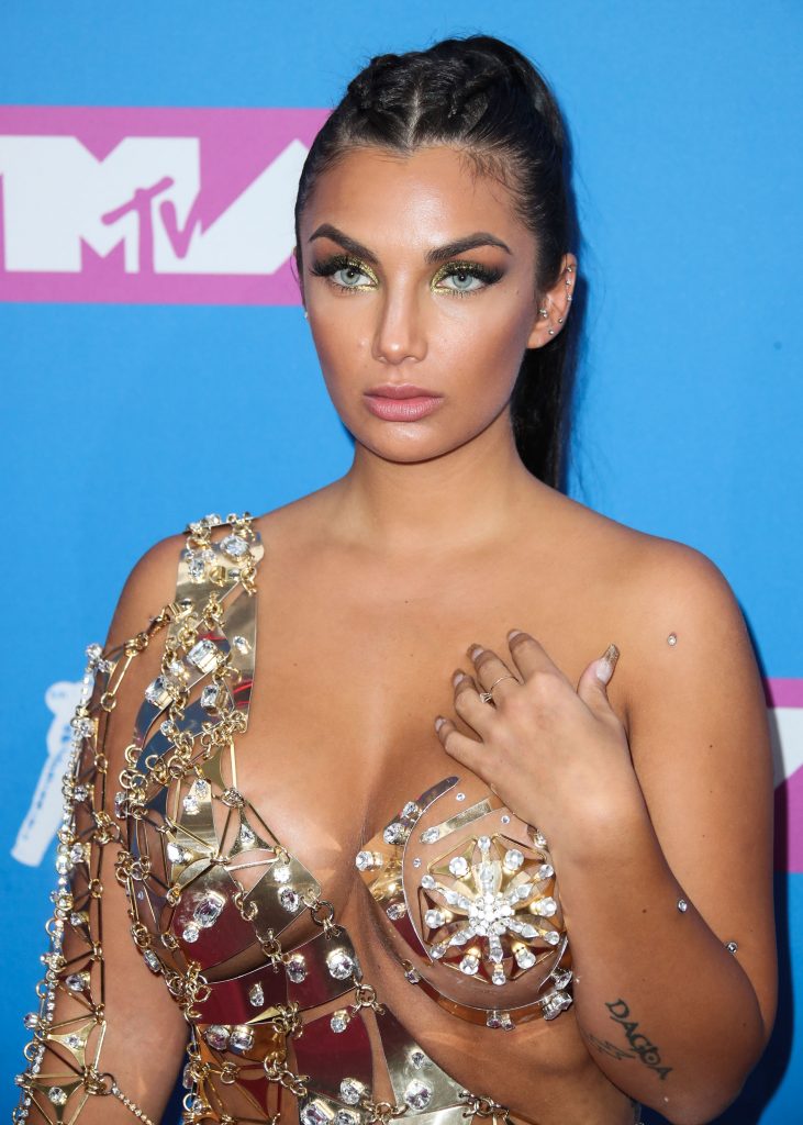 Elettra Lamborghini's see-through dress turning heads at the 2018 MTV Video Music Awards in New York gallery, pic 6