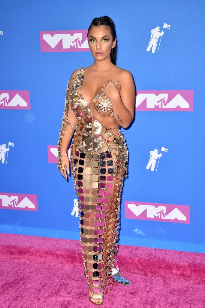 Elettra Lamborghini's see-through dress turning heads at the 2018 MTV Video Music Awards in New York gallery, pic 18