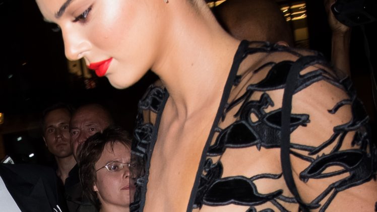 Reality TV sensation Kendall Jenner looks amazing in a see-through dress