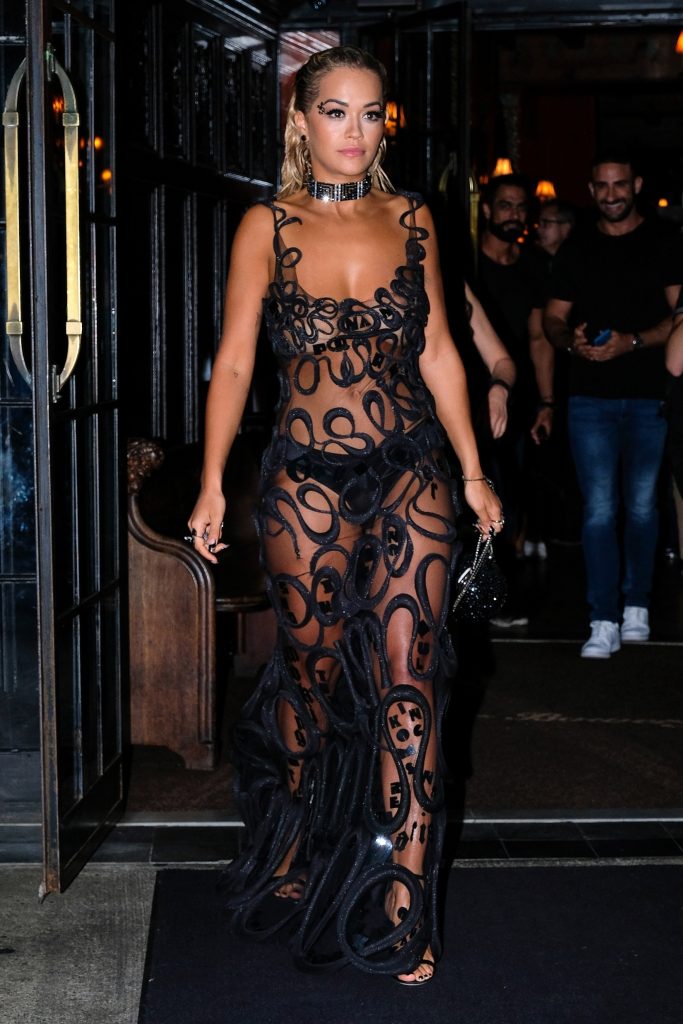 Rita Ora looks incredibly slutty while wearing a see-through dress gallery, pic 26