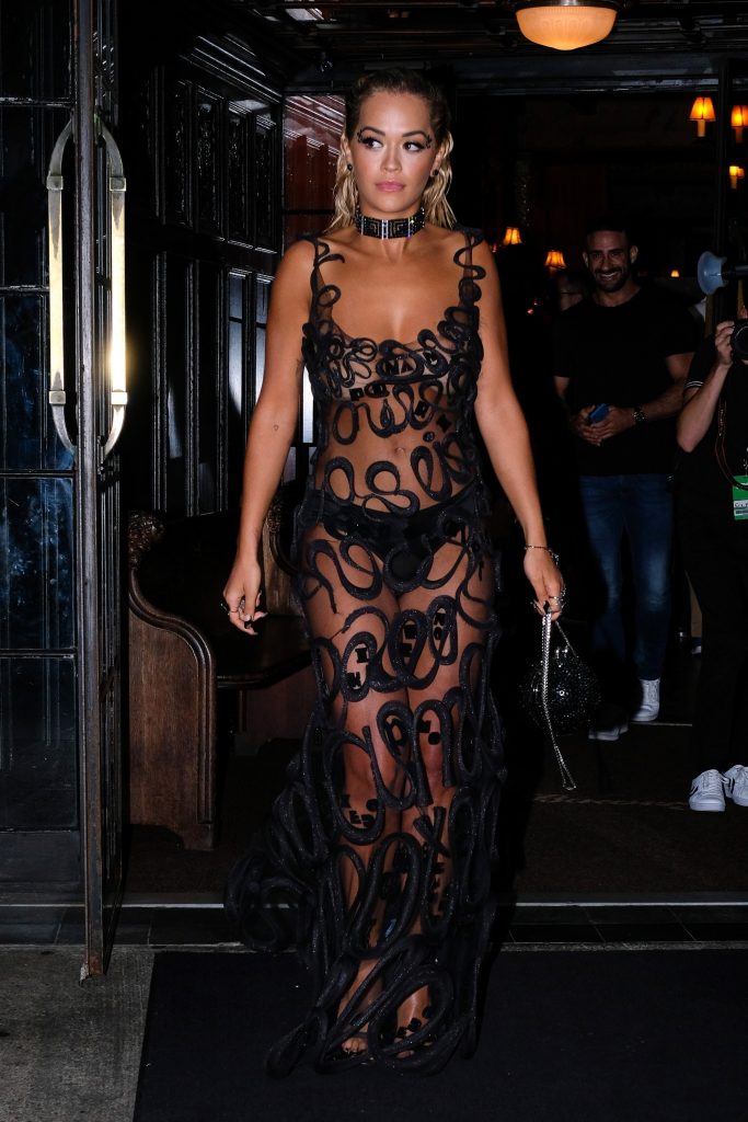 Rita Ora looks incredibly slutty while wearing a see-through dress gallery, pic 28