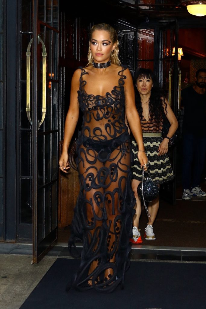 Rita Ora looks incredibly slutty while wearing a see-through dress gallery, pic 72