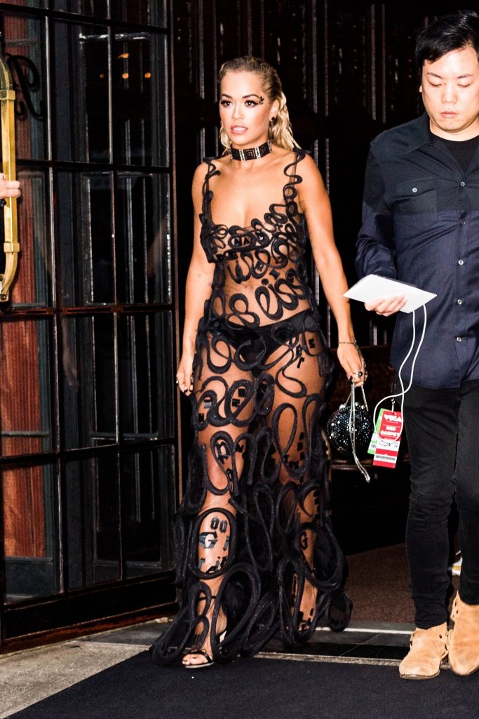 Rita Ora looks incredibly slutty while wearing a see-through dress gallery, pic 90