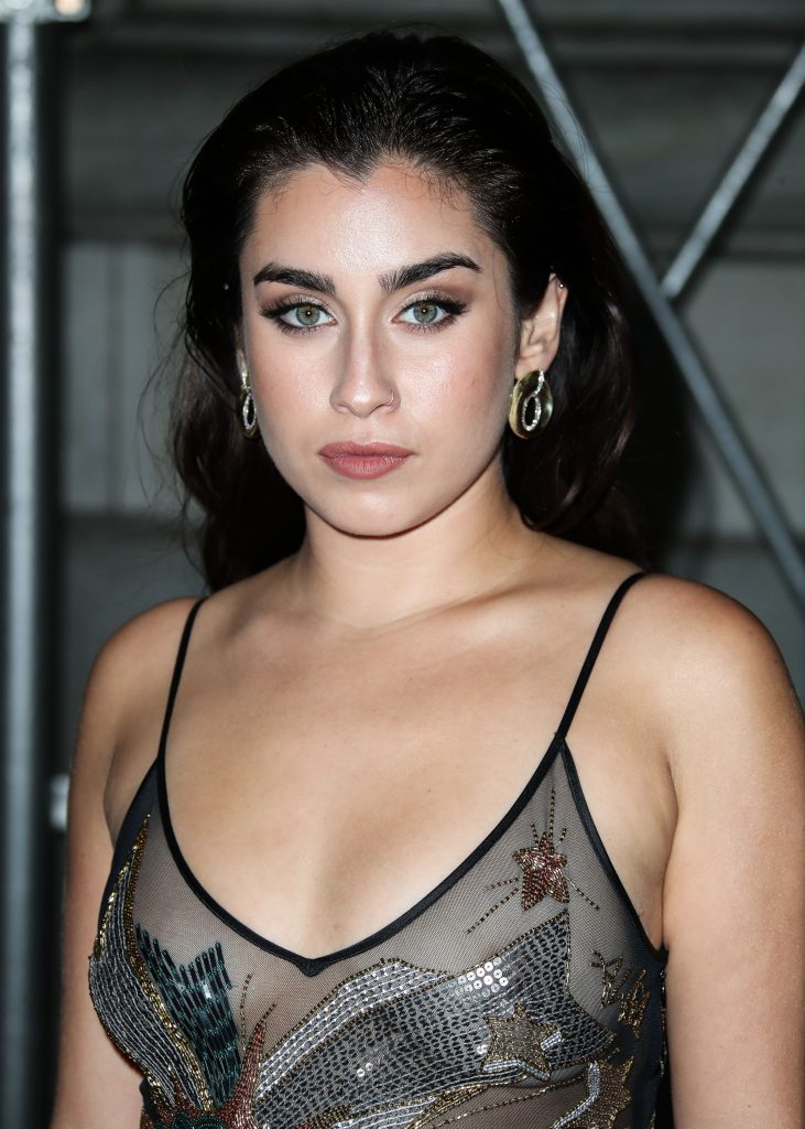 Lauren Jauregui displaying her natural boobs in a see-through dress gallery, pic 20