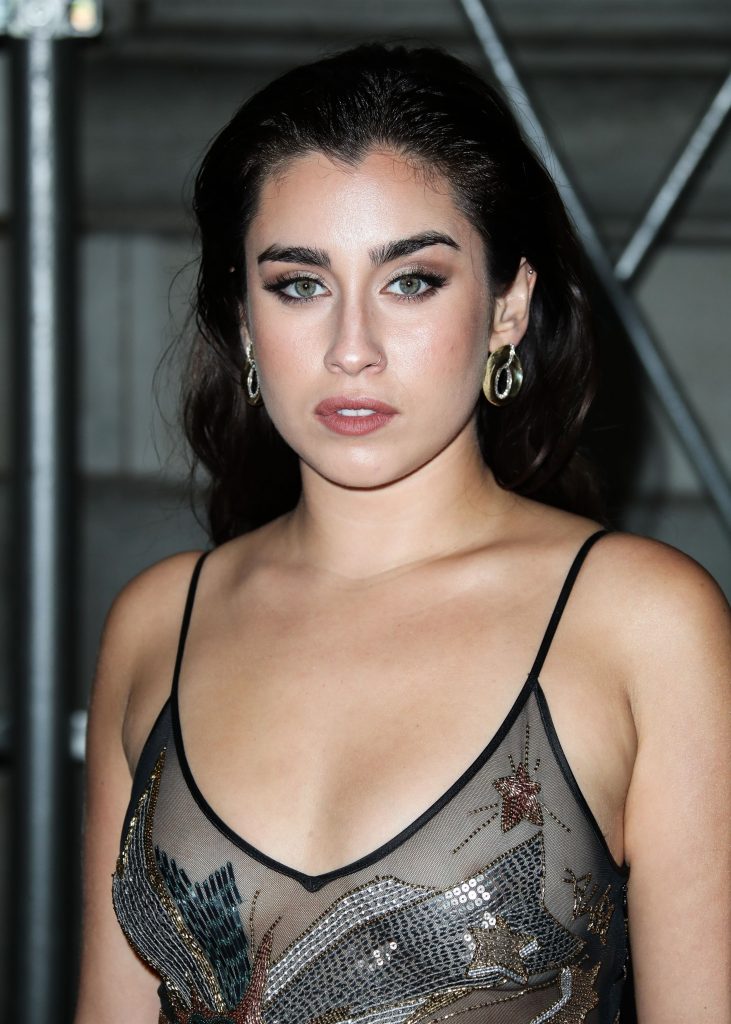 Lauren Jauregui displaying her natural boobs in a see-through dress gallery, pic 22