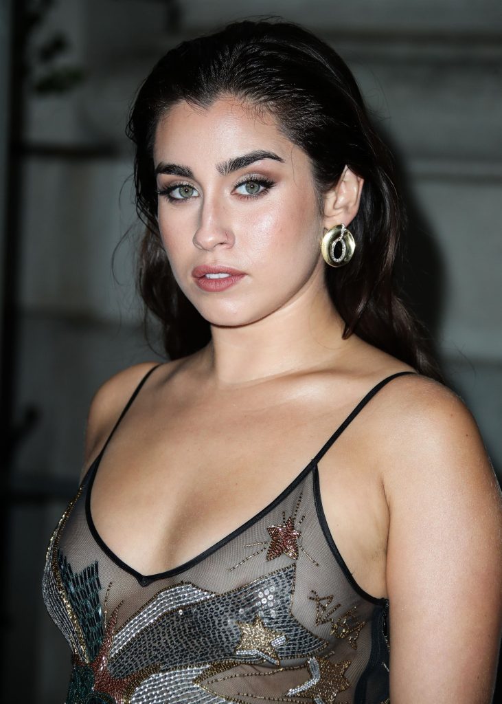 Lauren Jauregui displaying her natural boobs in a see-through dress gallery, pic 6