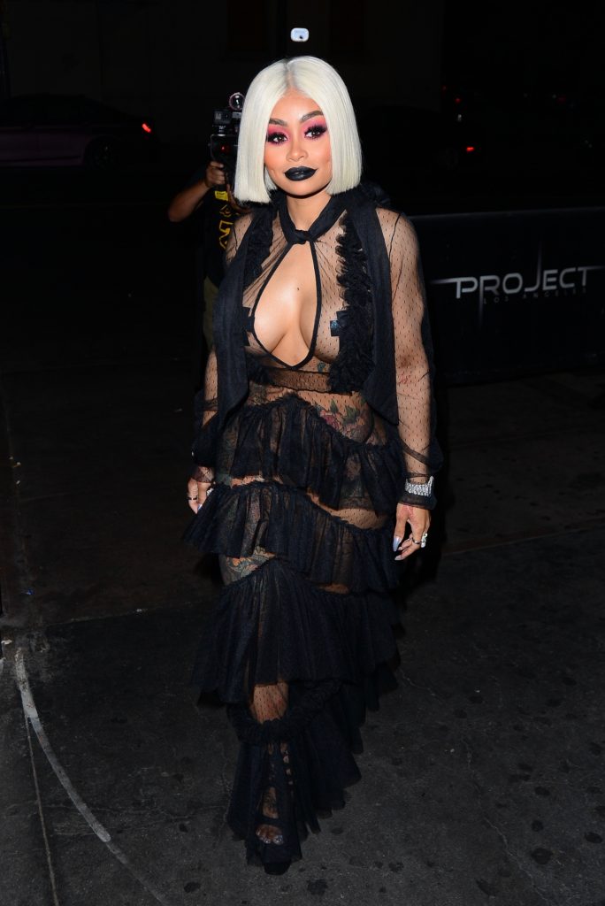 Blac Chyna showcases her ample assets in a see-through black outfit gallery, pic 78