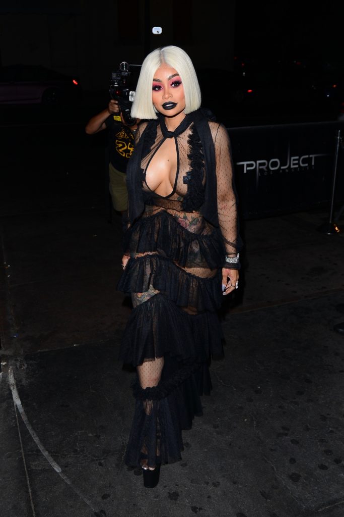 Blac Chyna showcases her ample assets in a see-through black outfit gallery, pic 84