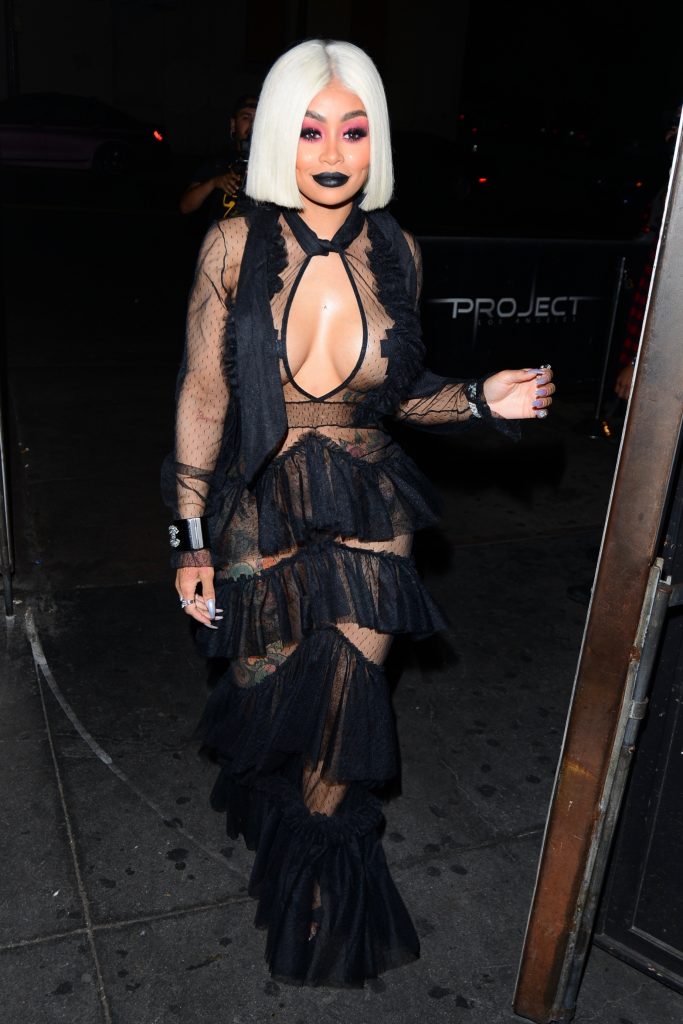 Blac Chyna showcases her ample assets in a see-through black outfit gallery, pic 86