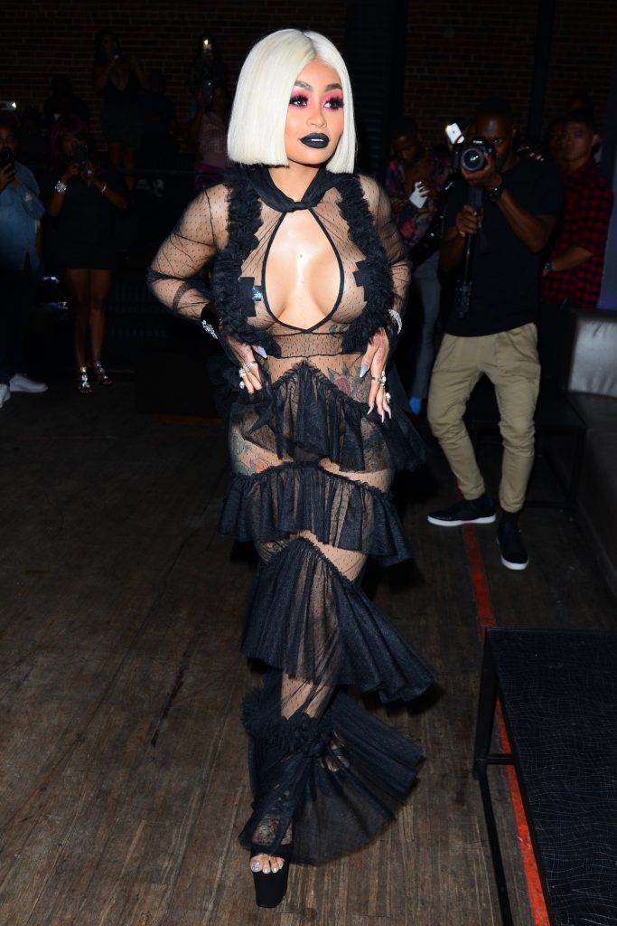 Blac Chyna showcases her ample assets in a see-through black outfit gallery, pic 124
