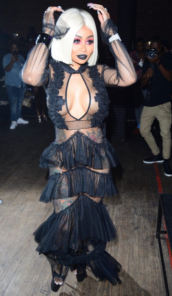 Blac Chyna showcases her ample assets in a see-through black outfit gallery, pic 128