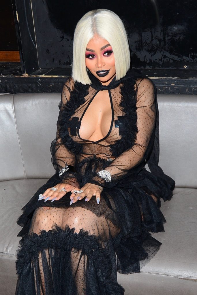 Blac Chyna showcases her ample assets in a see-through black outfit gallery, pic 146
