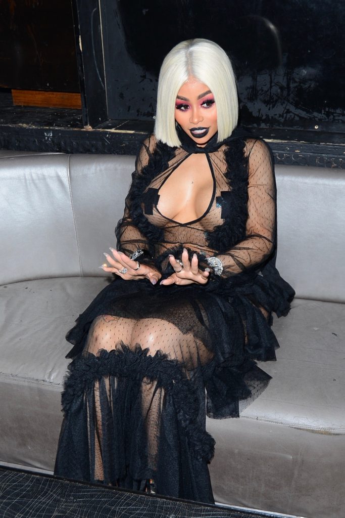 Blac Chyna showcases her ample assets in a see-through black outfit gallery, pic 148