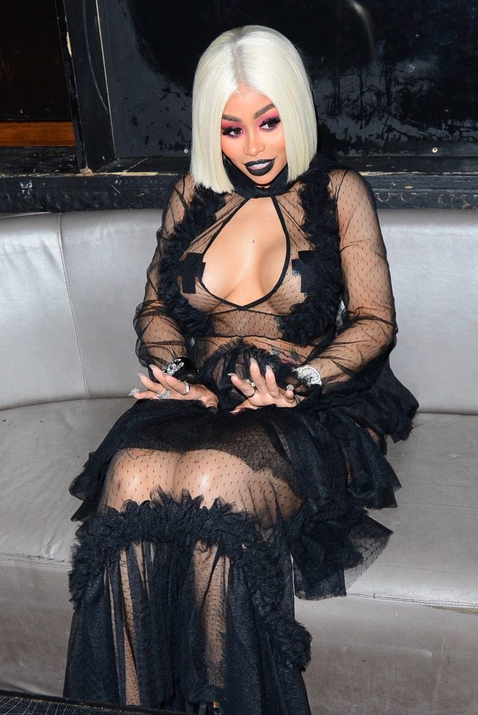 Blac Chyna showcases her ample assets in a see-through black outfit gallery, pic 150