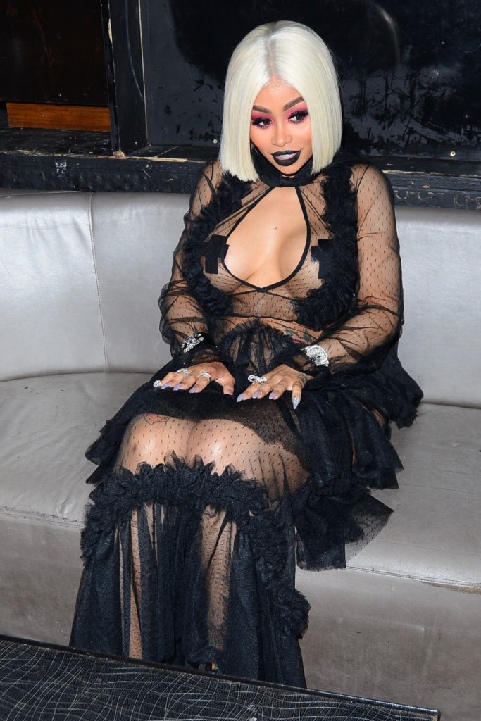 Blac Chyna showcases her ample assets in a see-through black outfit gallery, pic 152