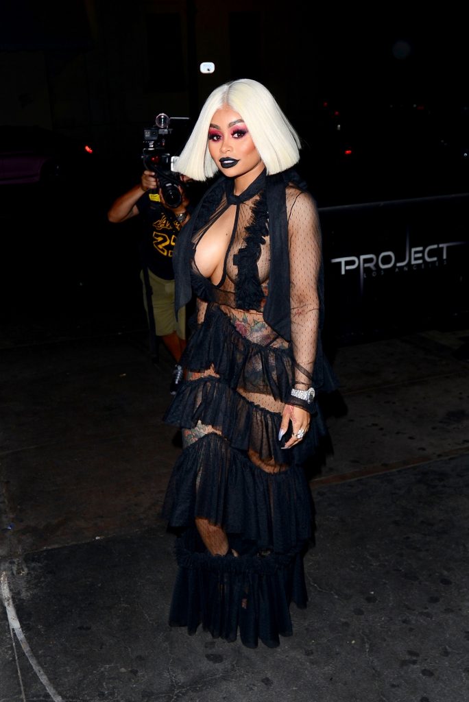 Blac Chyna showcases her ample assets in a see-through black outfit gallery, pic 186
