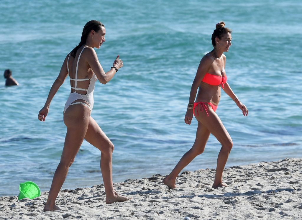 Alana Hadid and Marielle Hadid showing their enviable bodies on a beach gallery, pic 10