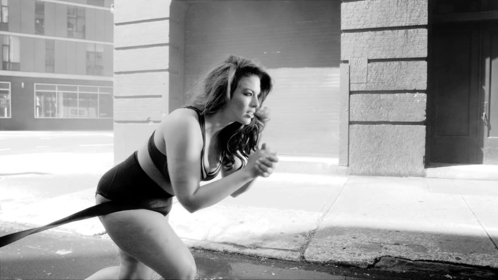 Ashley Graham showing her big breasts and ass in front of a camera video screenshot 54