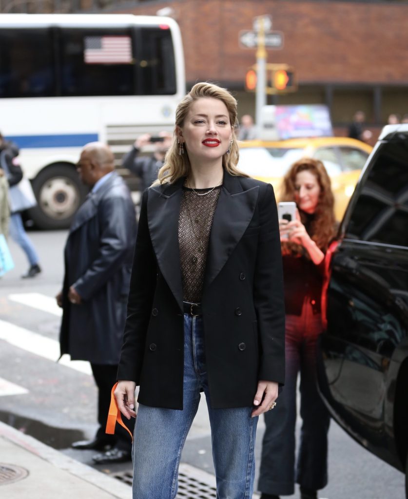 Amber Heard showing her shapely breasts in a see-through top gallery, pic 62