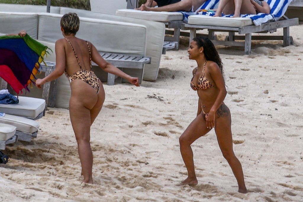 Christina Milian outshines her girlfriends in a very revealing bikini gallery, pic 8