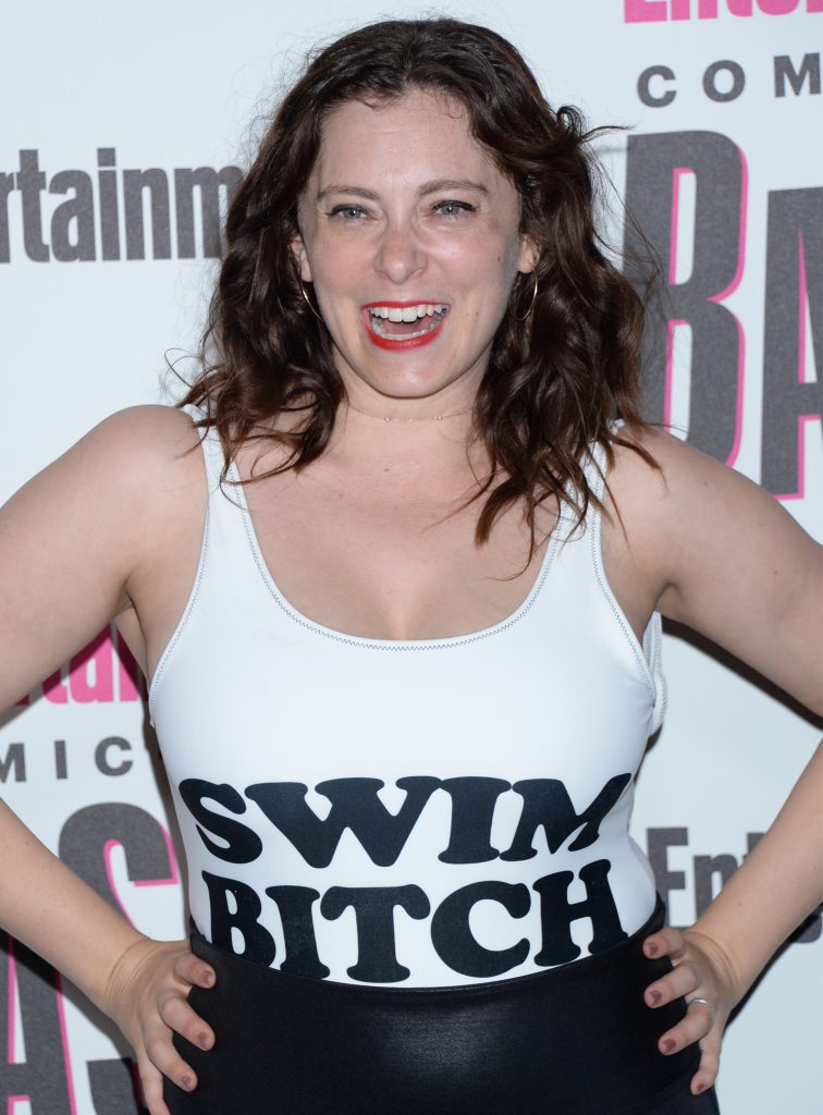 Busty Rachel Bloom puts on a sensational display a tight-fitting white top gallery, pic 8