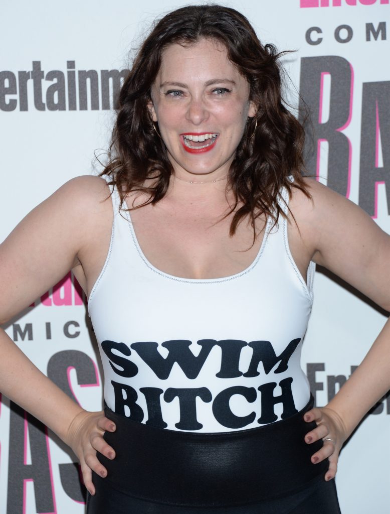 Busty Rachel Bloom puts on a sensational display a tight-fitting white top gallery, pic 12