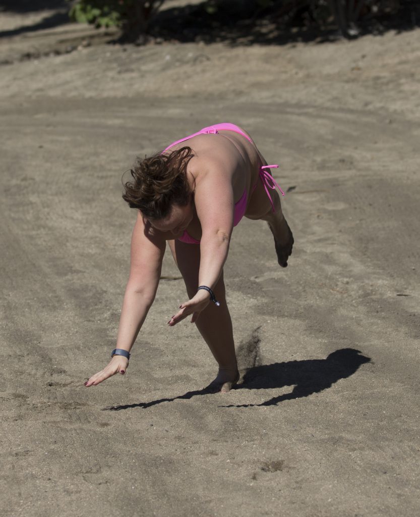 BBW Chanelle Hayes shows her massive gut and fat titties on a beach gallery, pic 92