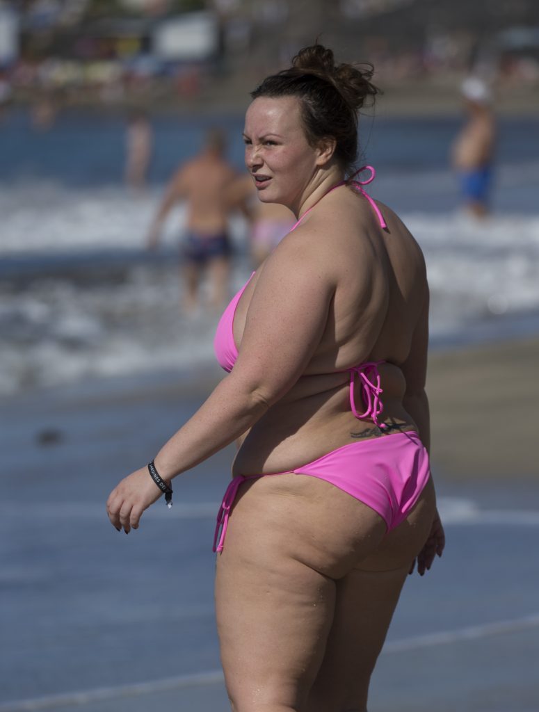 BBW Chanelle Hayes shows her massive gut and fat titties on a beach gallery, pic 152