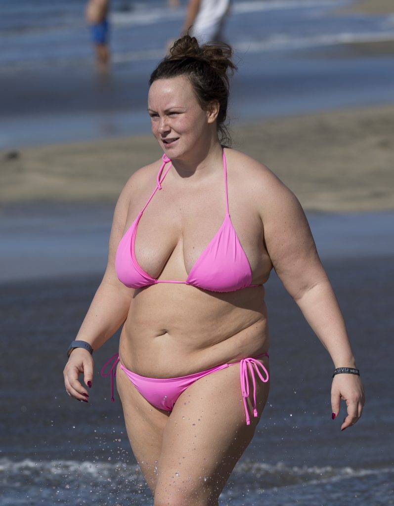 BBW Chanelle Hayes shows her massive gut and fat titties on a beach gallery, pic 184