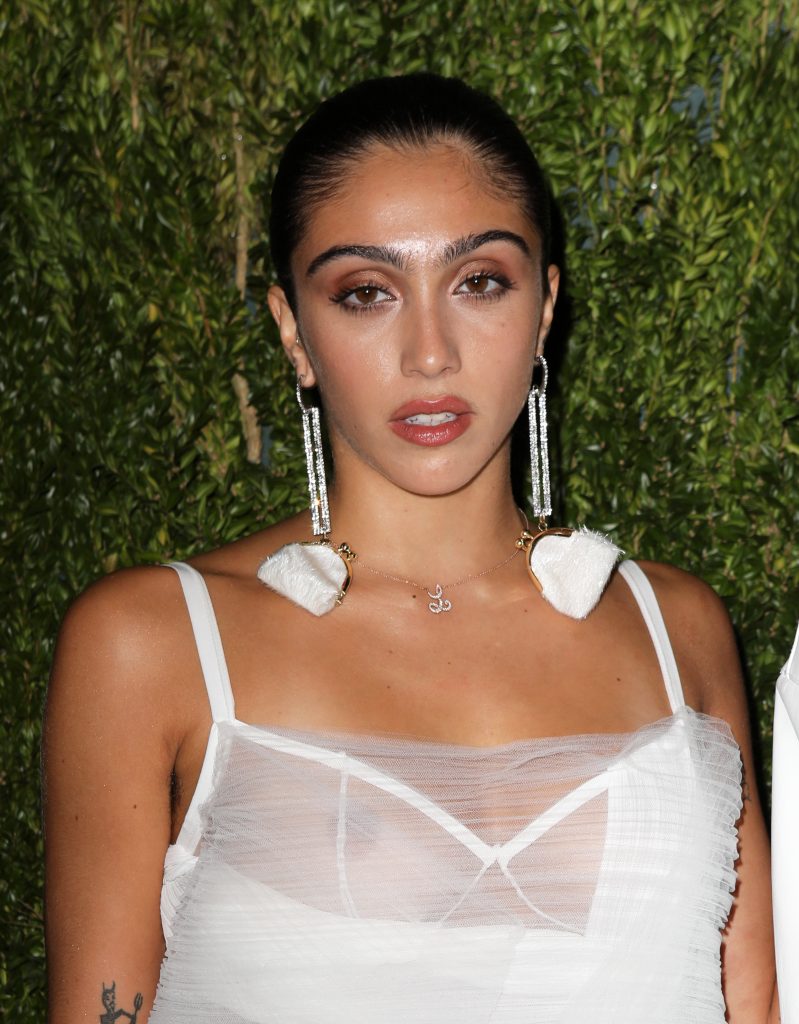 Brazen beauty Lourdes Leon showing off her nipples on camera gallery, pic 138