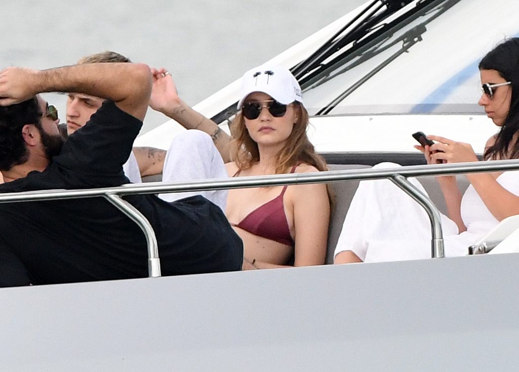 Gigi Hadid shows her bikini body while hanging out on a luxurious yacht gallery, pic 10