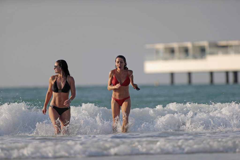 Kirsty Gallacher & Natalie Pinkham showing their bikini bodies together gallery, pic 2